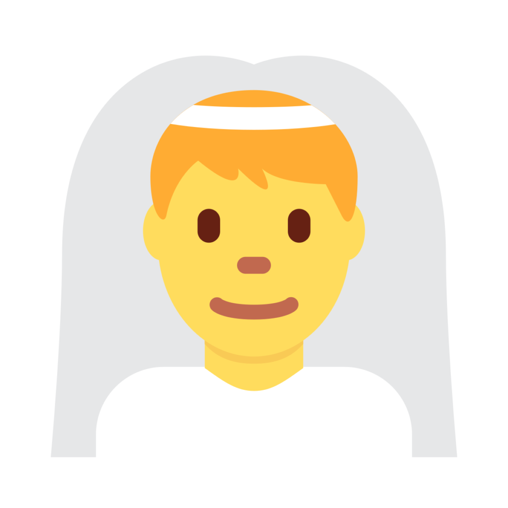 ⊛ Man With Veil Emoji