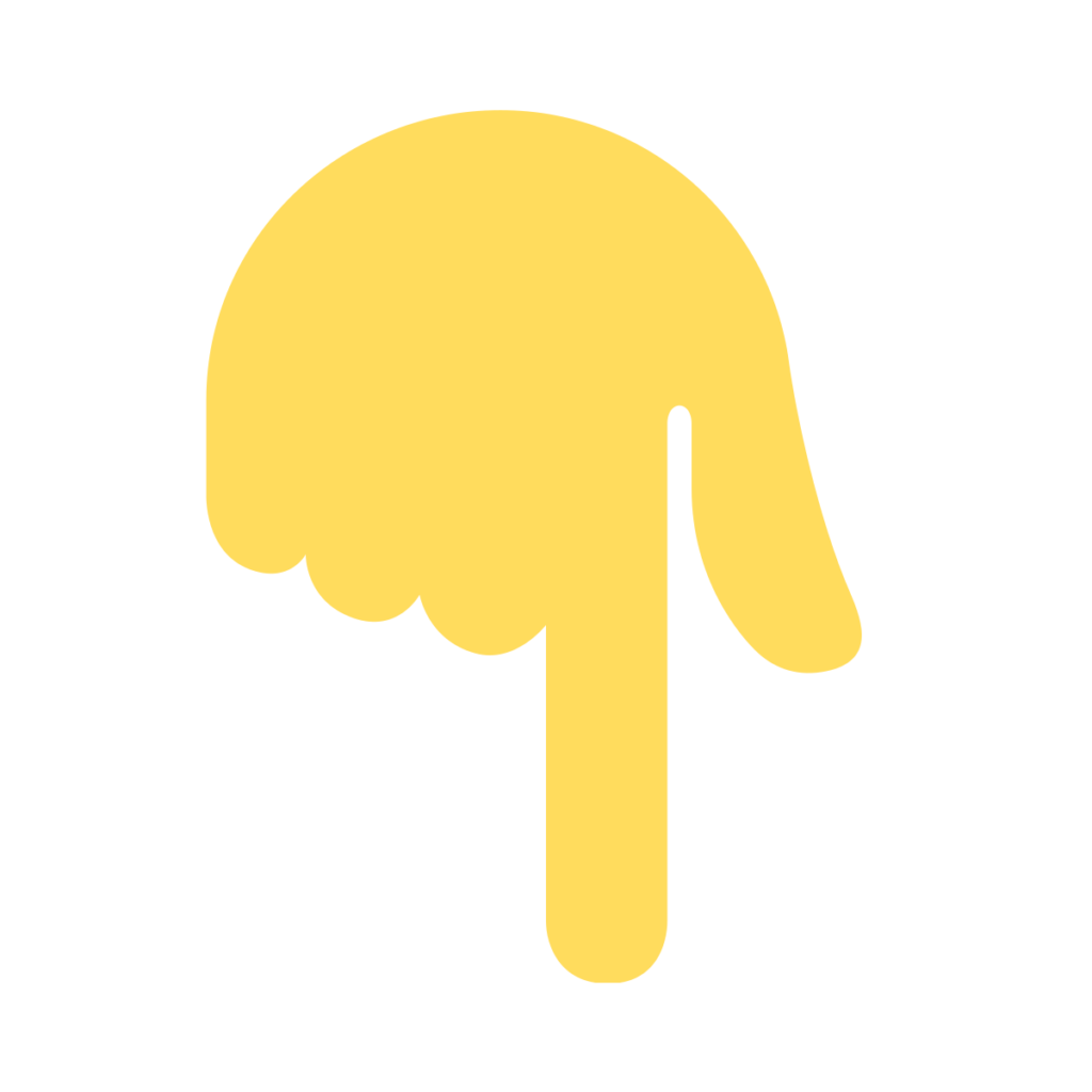 Backhand Index Pointing Down Emoji
