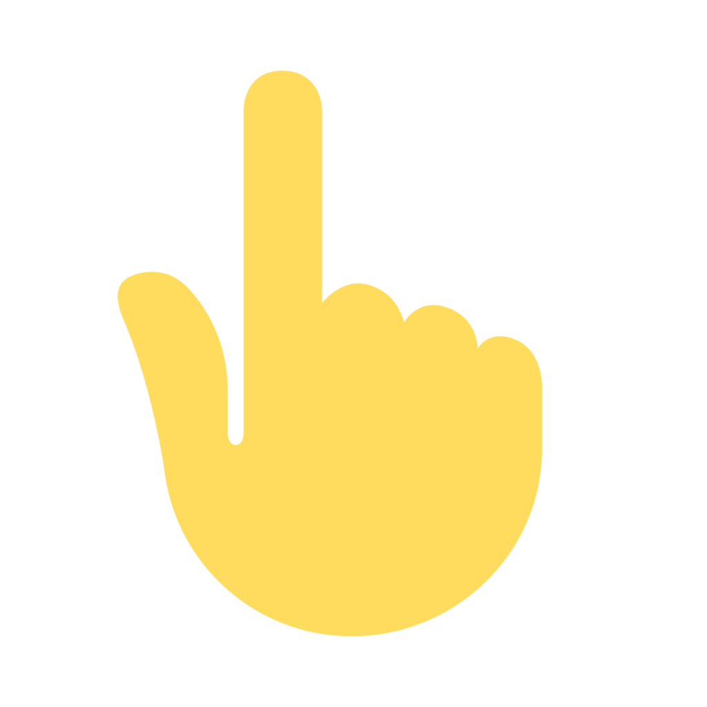 Backhand Index Pointing Up Emoji