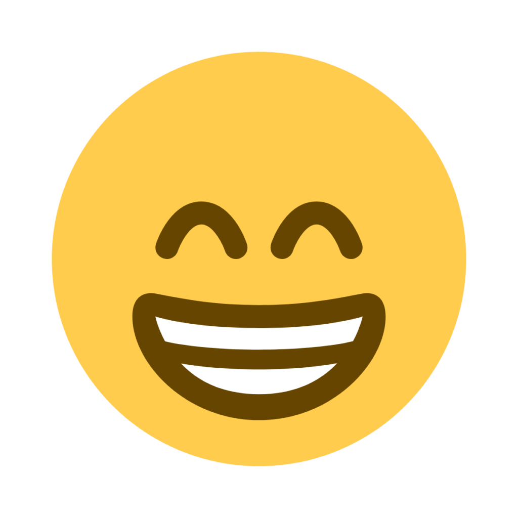 Beaming Face With Smiling Eyes Emoji
