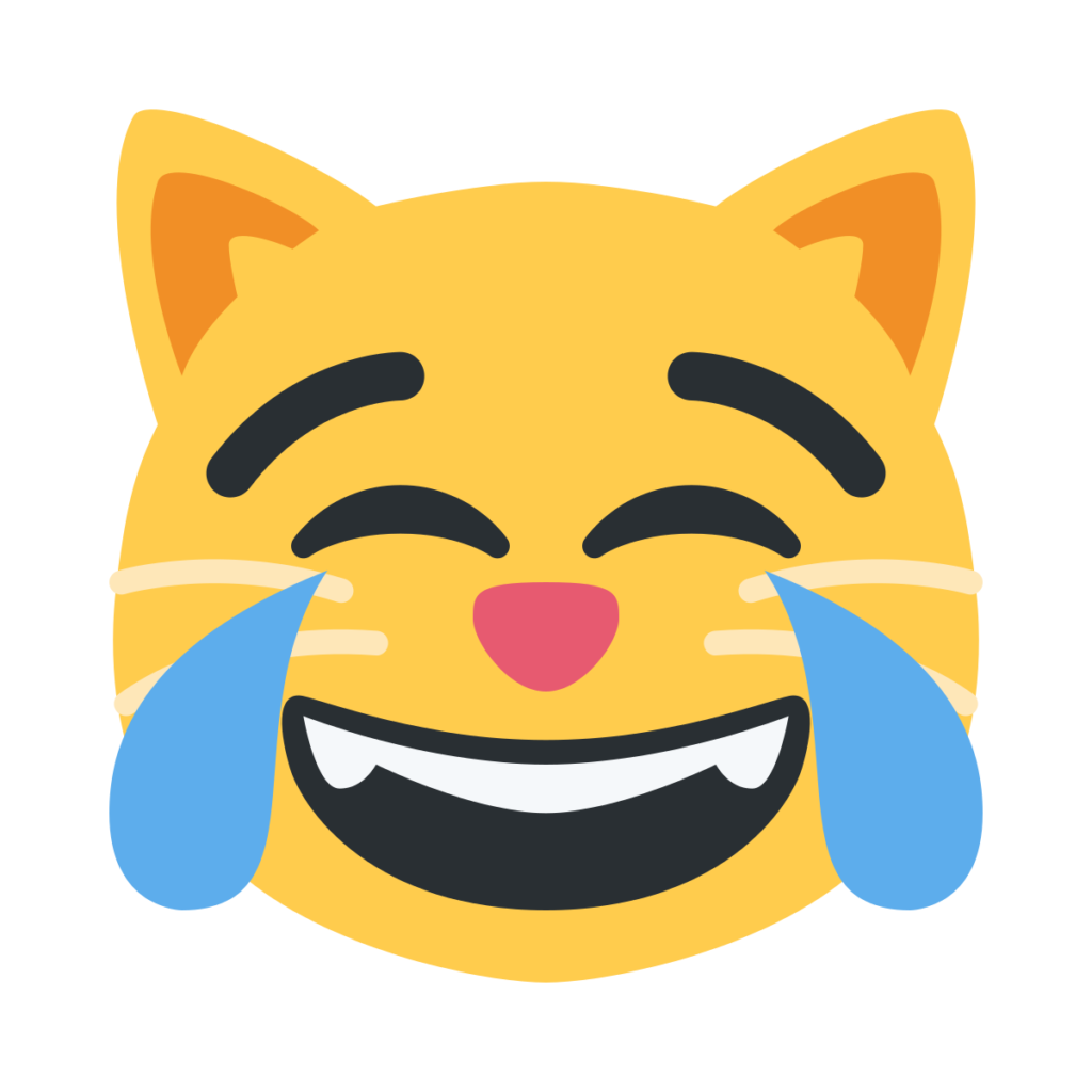 Cat With Tears Of Joy Emoji