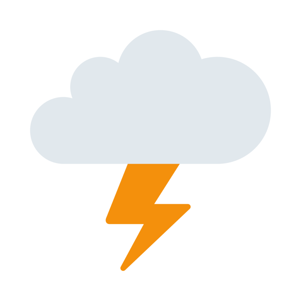 Cloud With Lightning Emoji