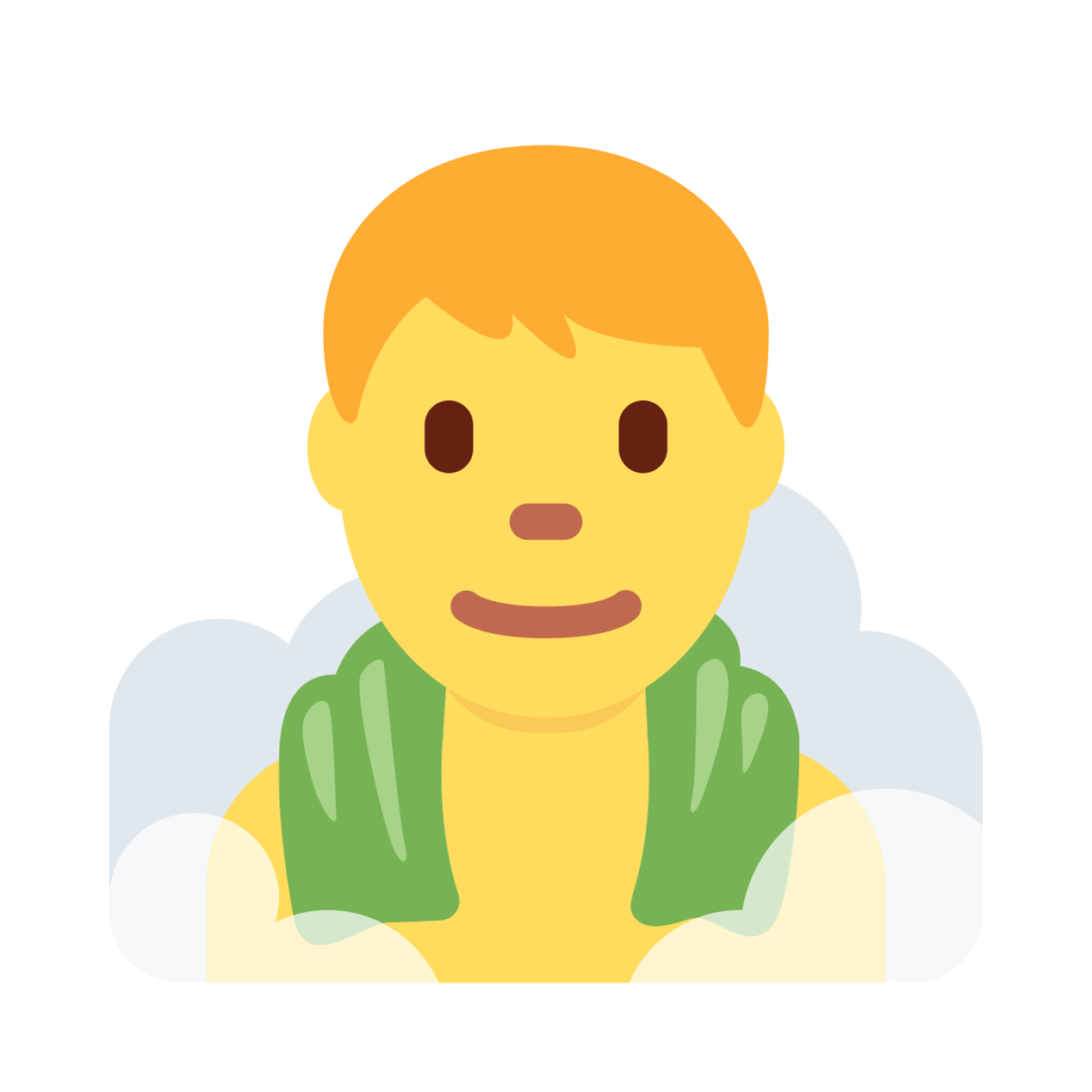 Man In Steamy Room Emoji