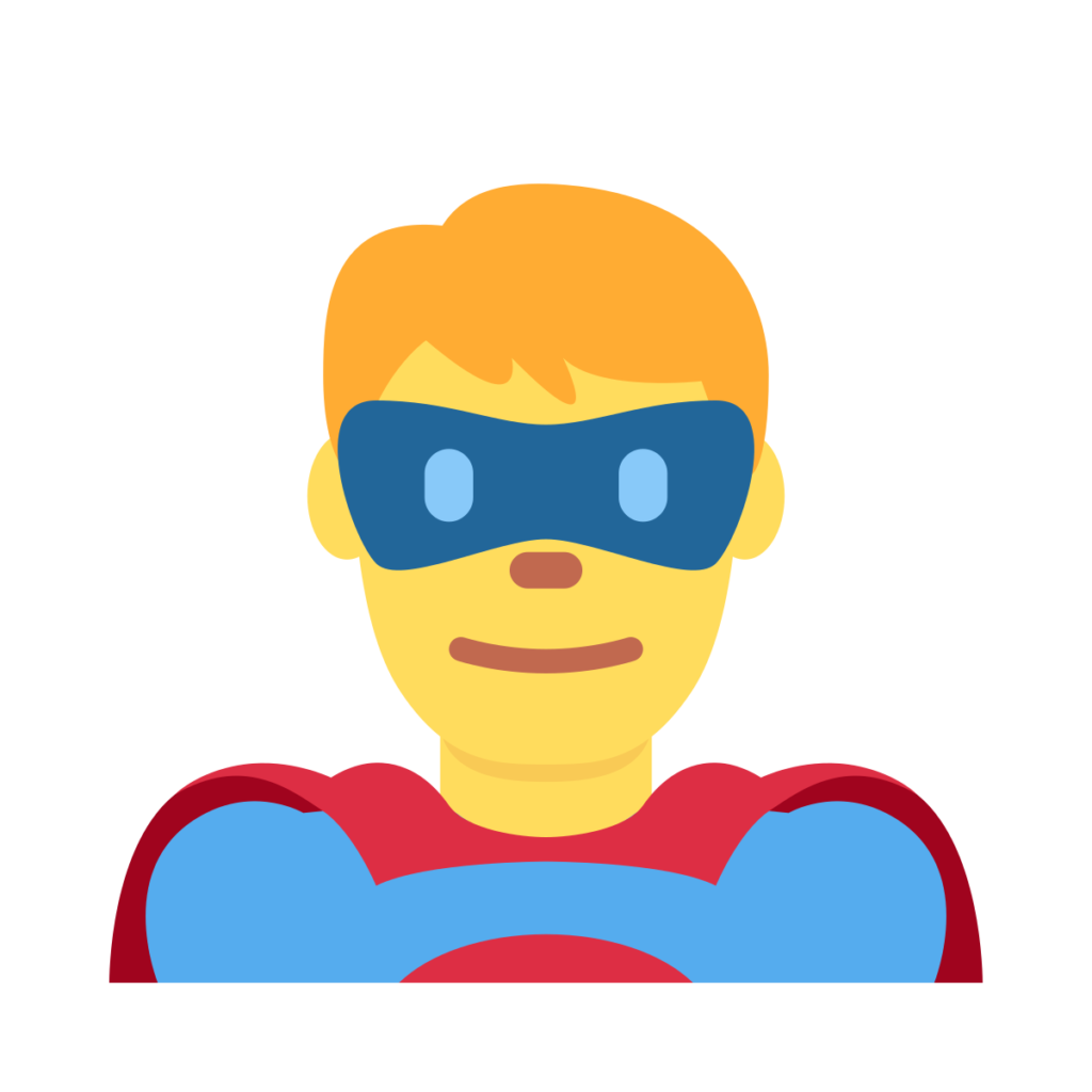 Man Superhero Emoji
