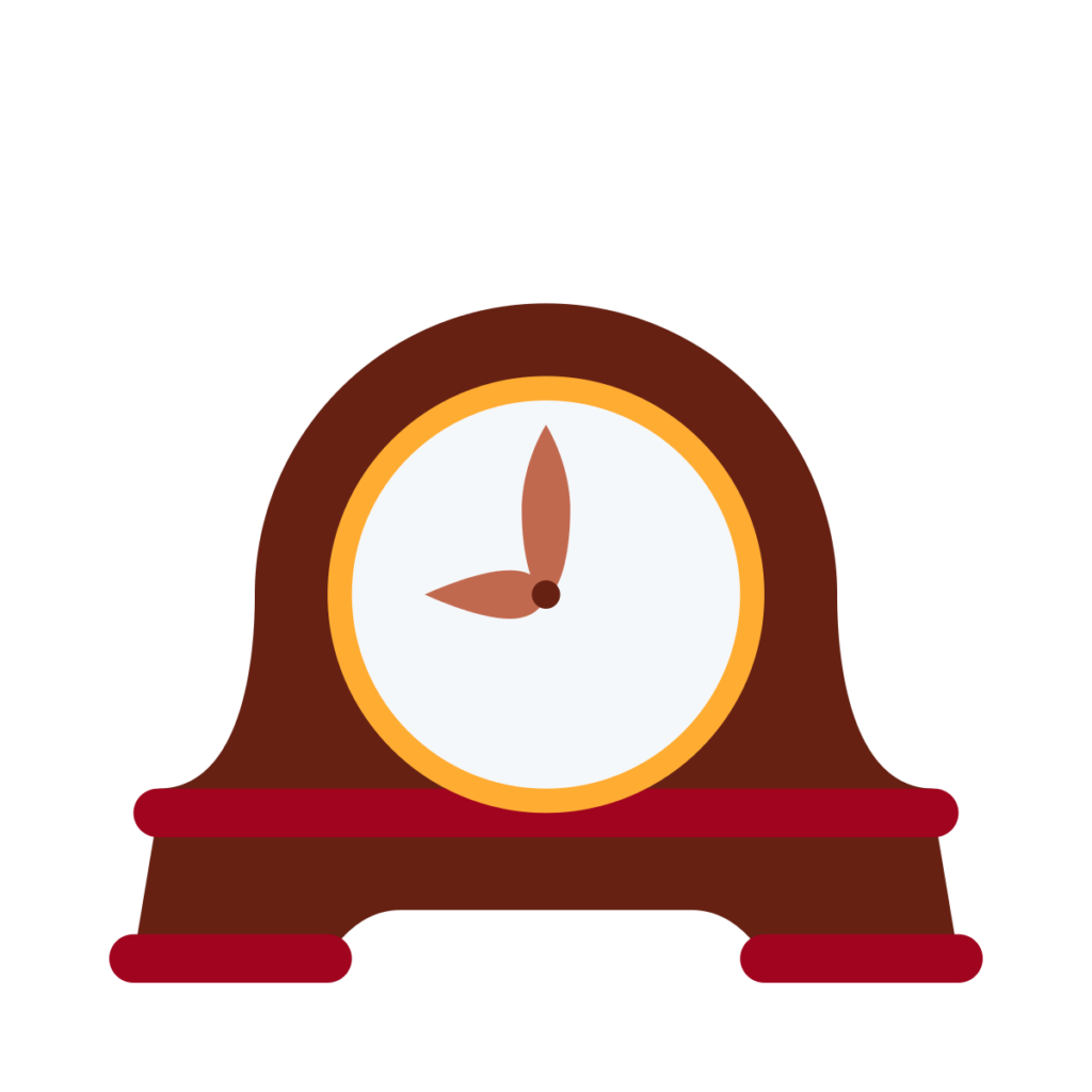 Mantelpiece Clock Emoji