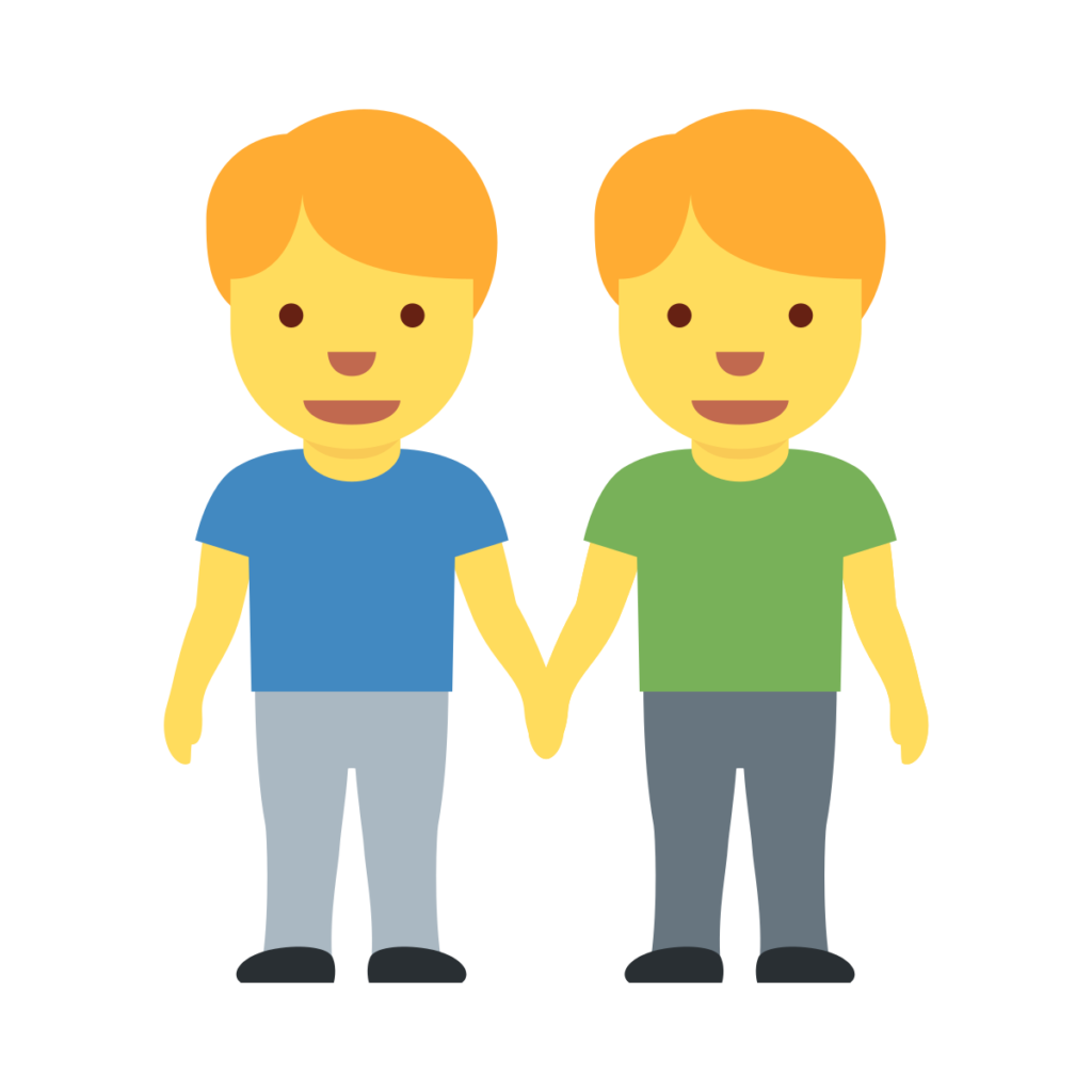 Men Holding Hands Emoji