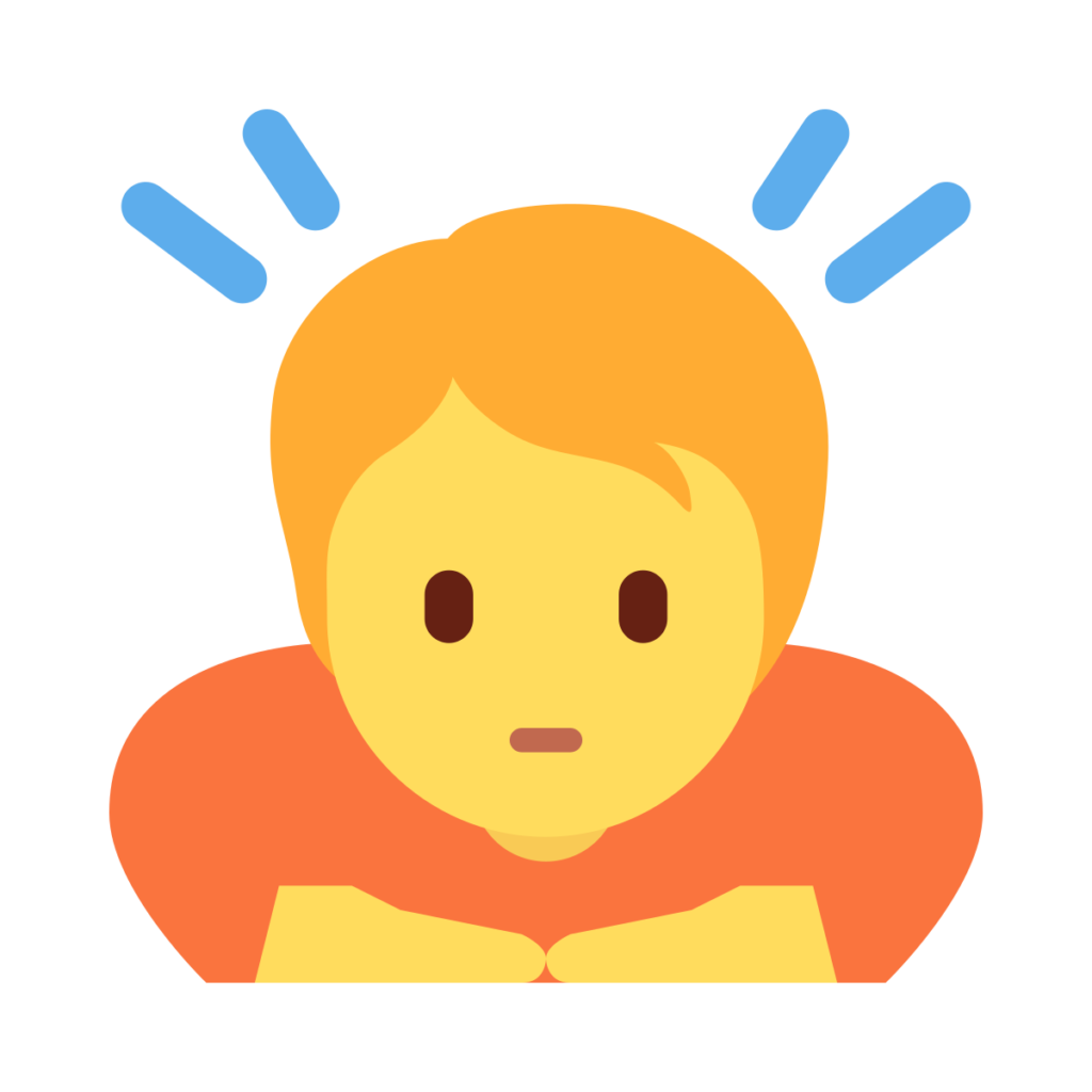 Person Bowing Emoji