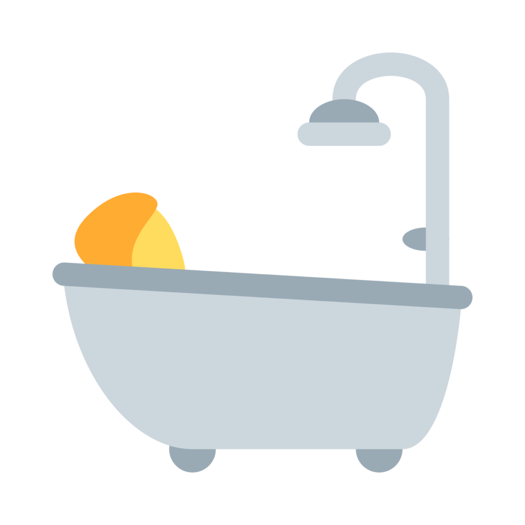 Person Taking Bath Emoji