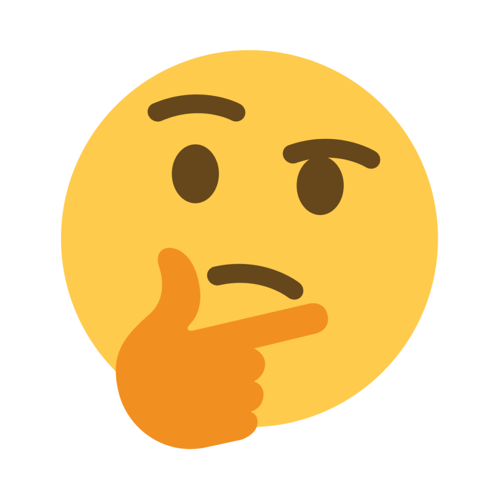 Thinking Face Emoji 1
