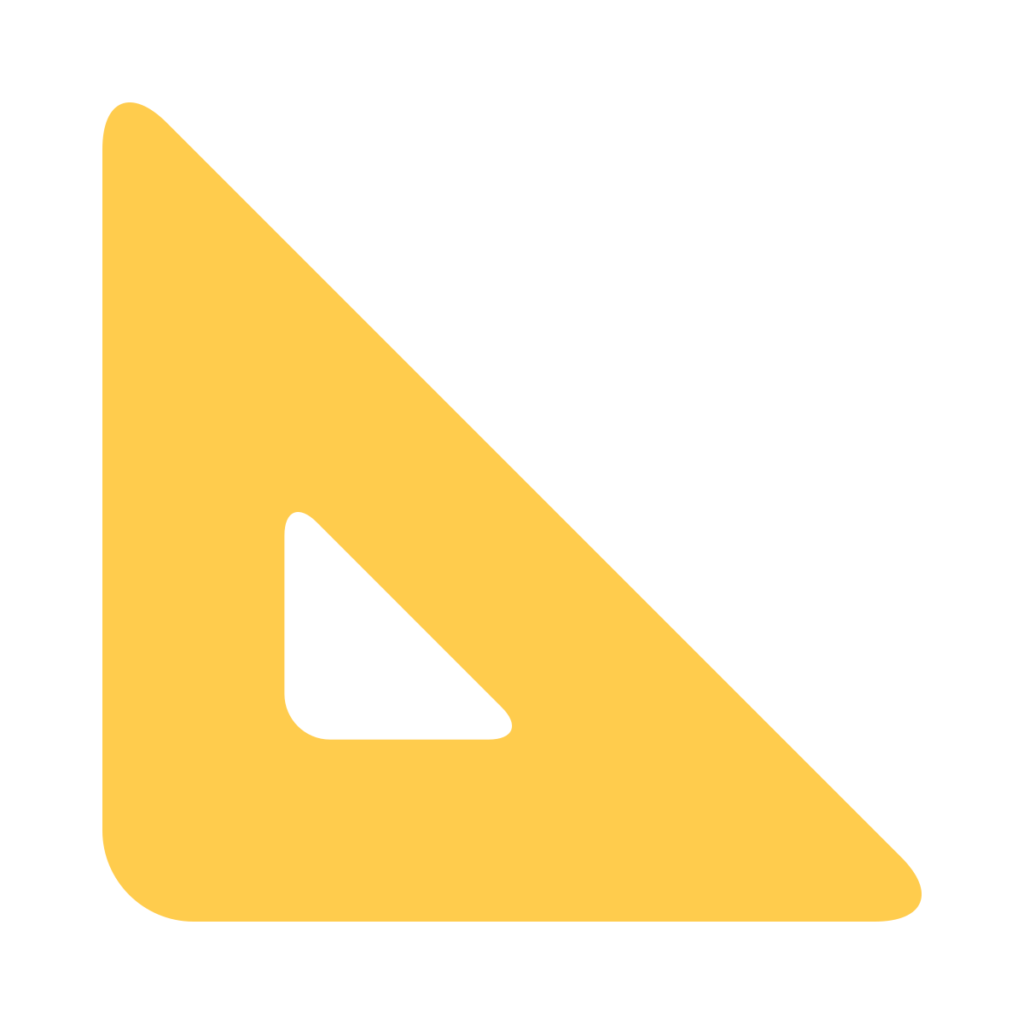 Triangular Ruler Emoji