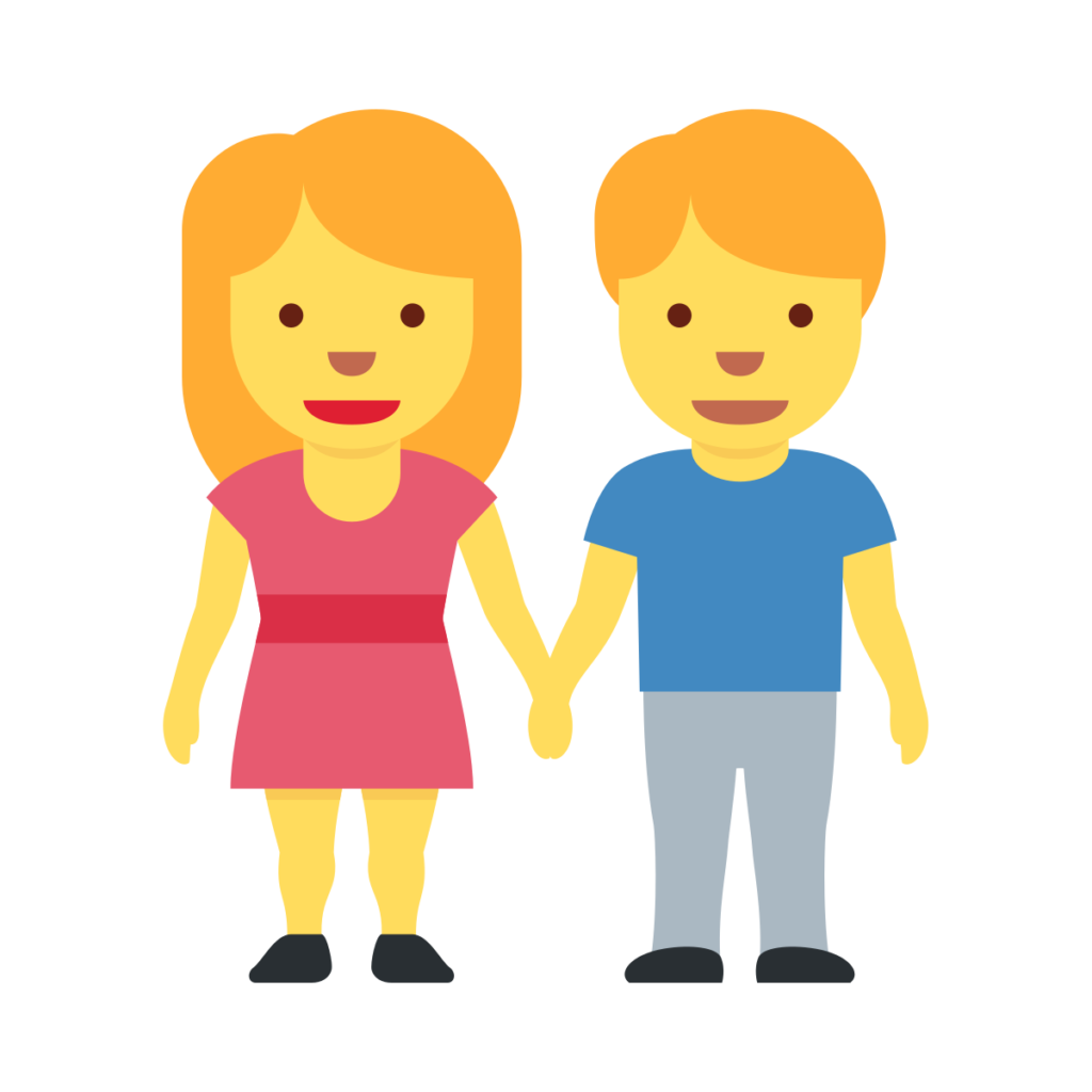 Woman And Man Holding Hands Emoji