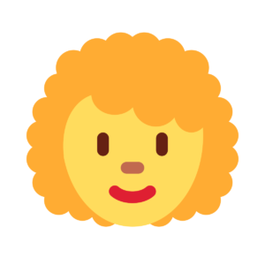 Woman Curly Hair Emoji