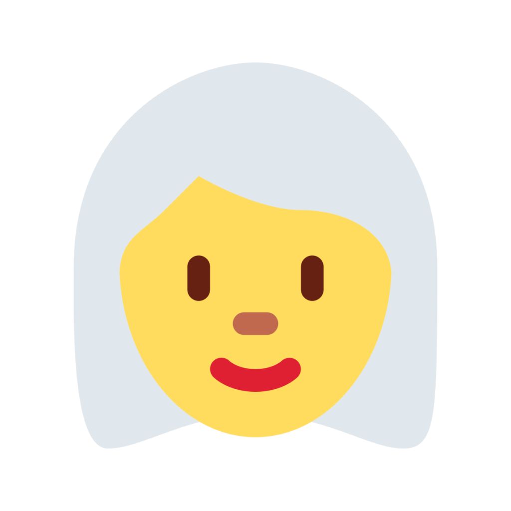 Woman White Hair Emoji
