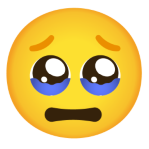 Face Holding Back Tears Emoji