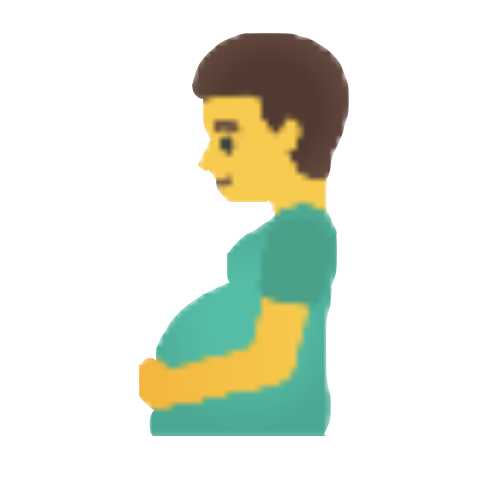 Man With Swollen Belly Emoji