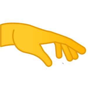 Palm Down Hand Emoji
