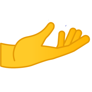 Palm Up Hand Emoji